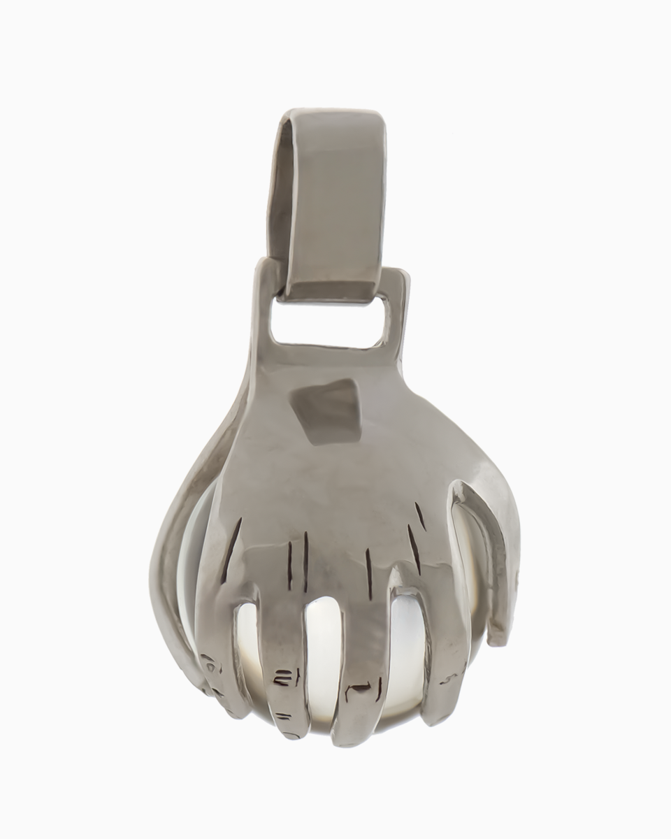 Medalha Mãos da Vida prateado trans