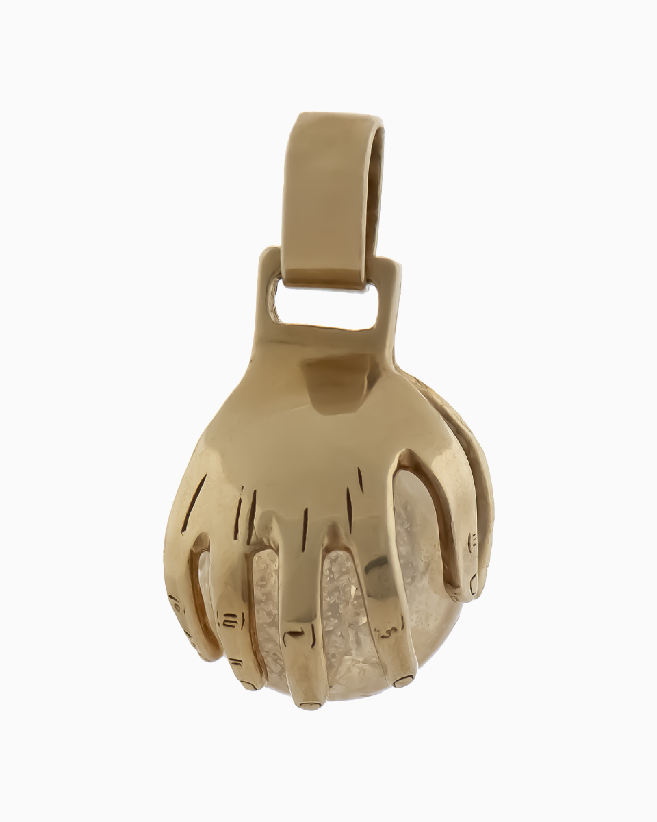 Medalha Mãos da Vida transparente