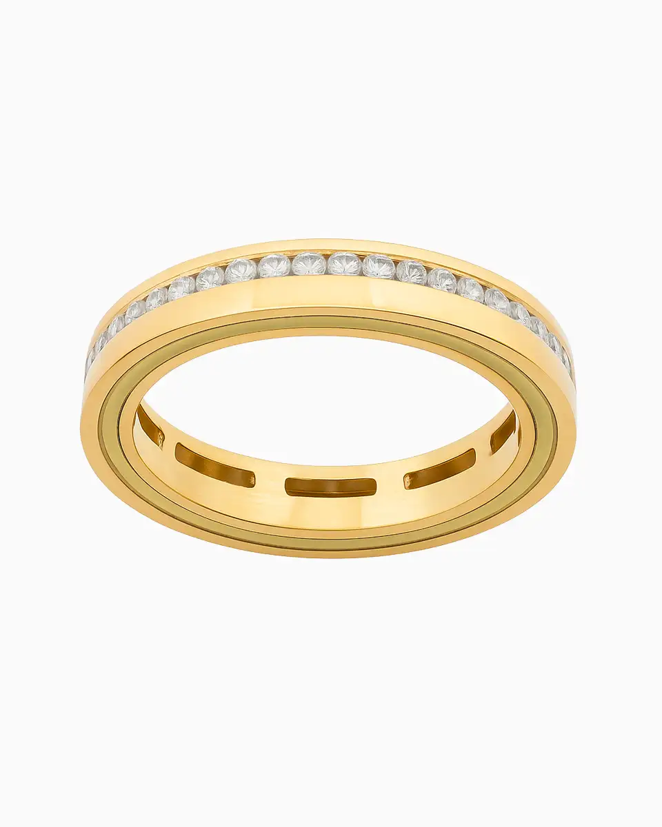 Anel Simbiose Ouro Trans 2