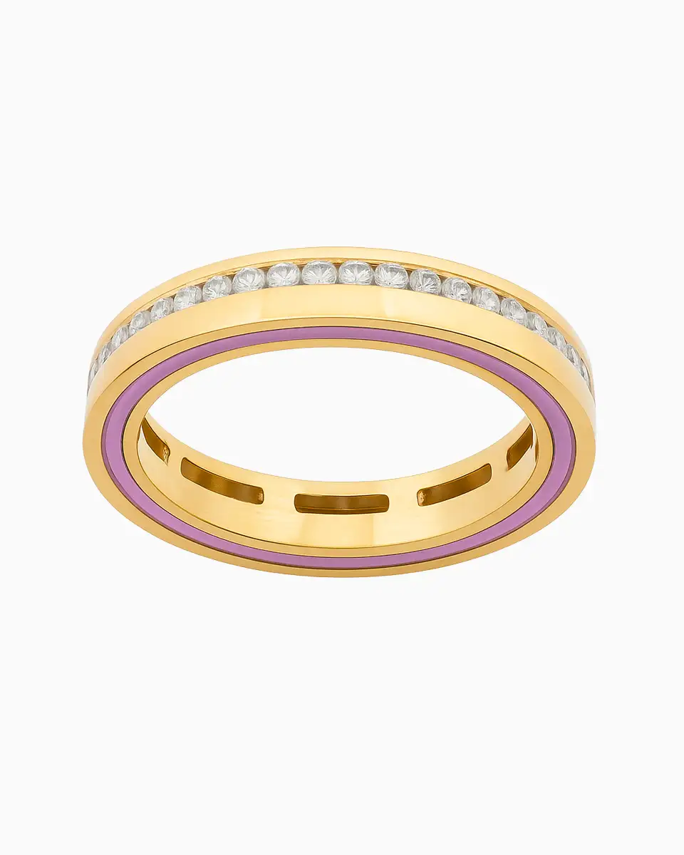 Anel Simbiose Ouro Rosa